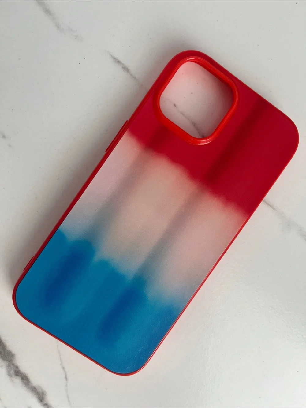 Popsicle Red White Blue Gradient Protective Phone Case